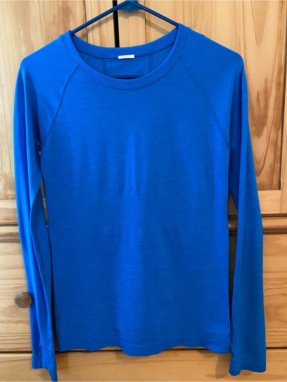Athleta Cobalt Blue Long Sleeve Training Top